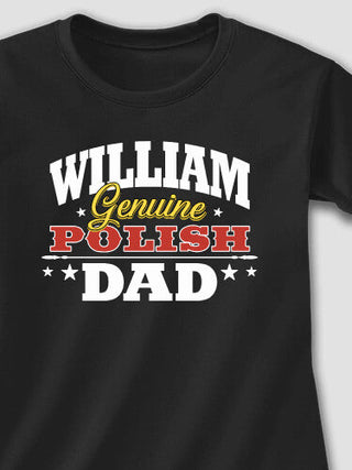 Polish Dad : Adult Ladies Fitted T-Shirt