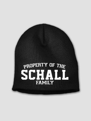 Property of Family : Embroidered Beanies