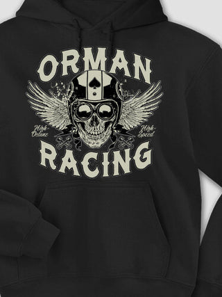 Racing Skull : Printed Hoodies