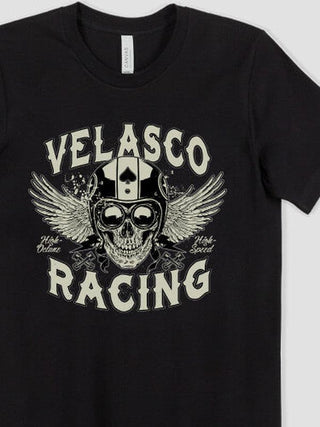 Racing Skull : Premium Printed T-Shirts