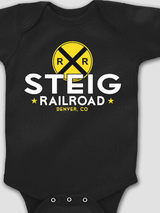 Railroad : Printed Baby Bodysuits