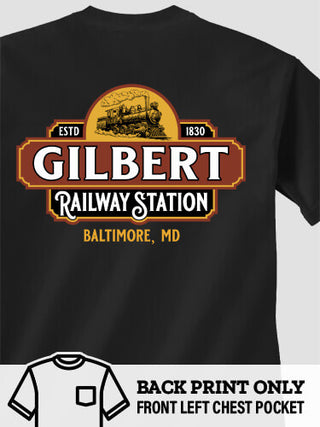 Railway Station : Printed Pocket T-Shirts