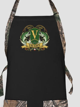 Bass Coat Of Arms : Printed 2-Tone Aprons