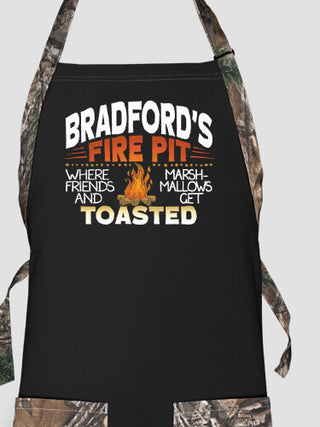 Fire Pit : Printed 2-Tone Aprons