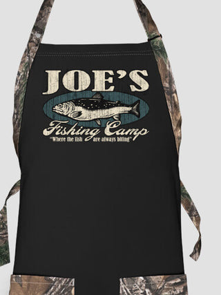 Fishing Camp : Printed 2-Tone Aprons