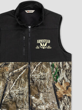 In God We Trust : Embroidered 2-Tone Camo Vests