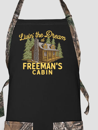Livin' The Dream Cabin : Printed 2-Tone Aprons