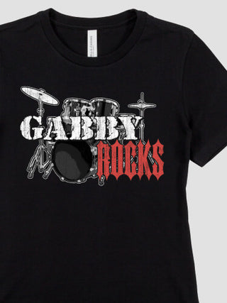 Rocks Drums : Premium Ladies T-Shirts