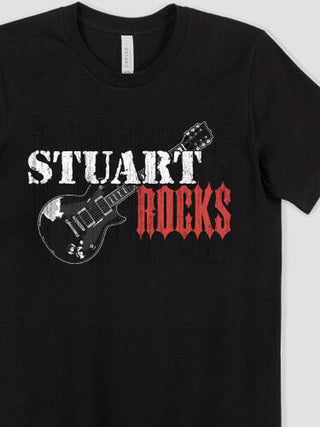 Rocks Guitar : Premium Printed T-Shirts