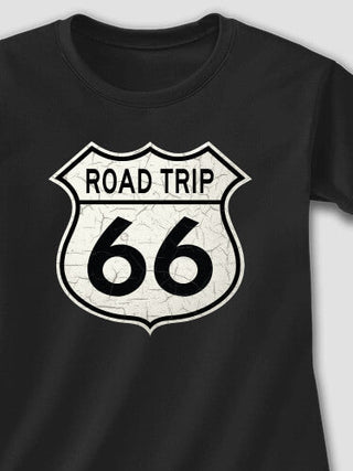 Route 66 : Adult Ladies Fitted T-Shirt