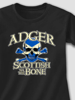 Scottish to the Bone : Adult Ladies Fitted T-Shirt