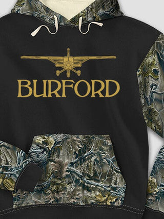 Airplane : Printed 2-Tone Camo Hoodies