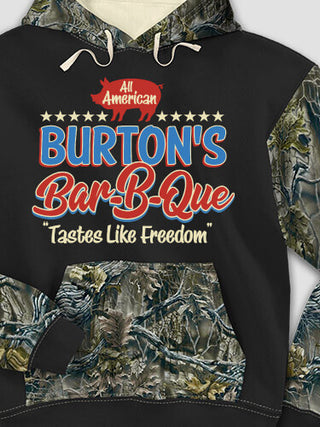 All American BBQ : Printed 2-Tone Camo Hoodies