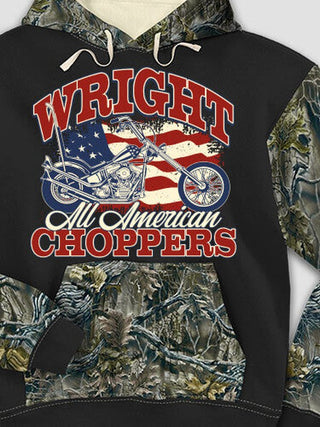 All American Choppers : Printed 2-Tone Camo Hoodies
