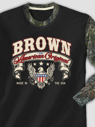American Original : Printed 2-Tone Camo Long Sleeves