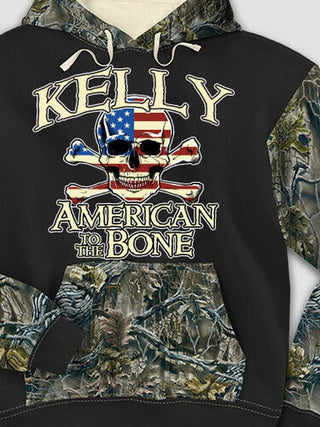American to the Bone : Printed 2-Tone Camo Hoodies