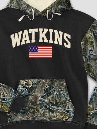 American Varsity : Printed 2-Tone Camo Hoodies