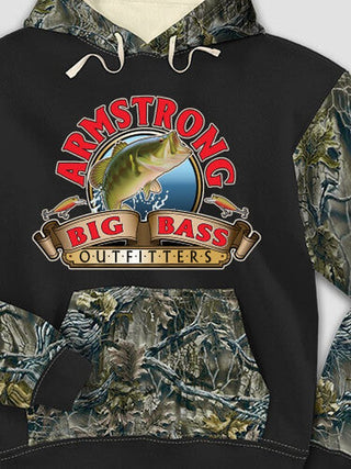 Big Bass Outfitters : Printed 2-Tone Camo Hoodies