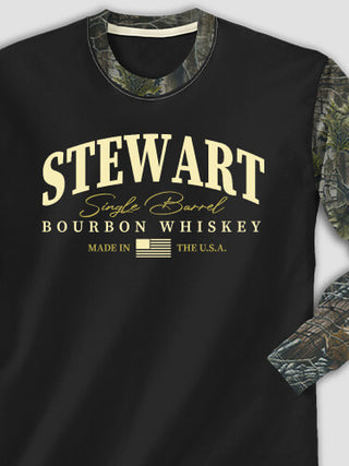 Bourbon Whiskey : Printed 2-Tone Camo Long Sleeves