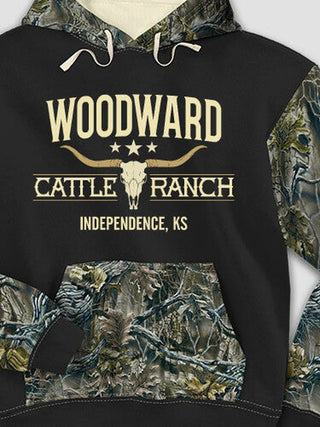 Cattle Ranch : Printed 2-Tone Camo Hoodies
