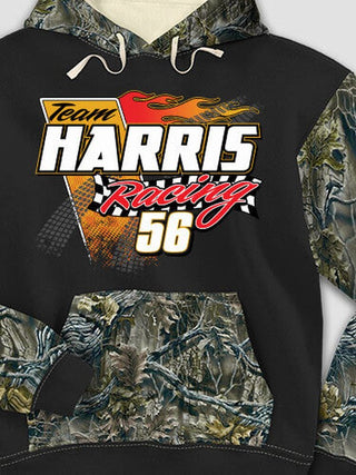 Classic Racing Team : Printed 2-Tone Camo Hoodies