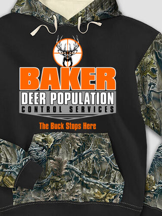 Deer Services : Printed 2-Tone Camo Hoodies