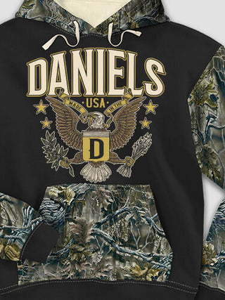 Eagle Monogram : Printed 2-Tone Camo Hoodies