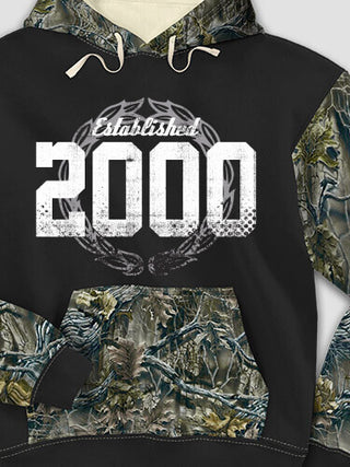 Established : Printed 2-Tone Camo Hoodies
