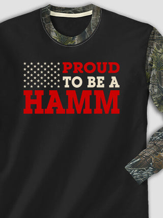 Family Flag : Printed 2-Tone Camo Long Sleeves