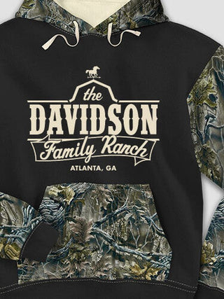 Family Ranch : Printed 2-Tone Camo Hoodies