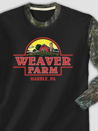 Farm : Printed 2-Tone Camo Long Sleeves