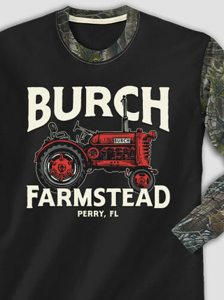 Farmstead : Printed 2-Tone Camo Long Sleeves