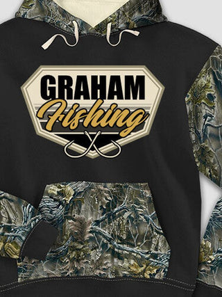 Fishing : Printed 2-Tone Camo Hoodies