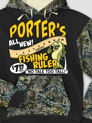 Fishing Ruler : Printed 2-Tone Camo Hoodies