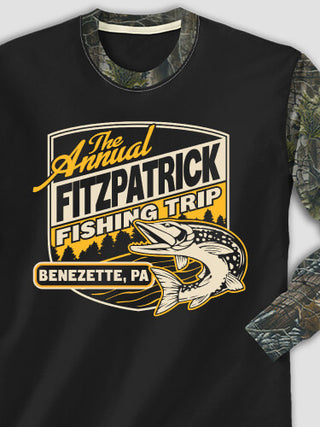 Fishing Trip : Printed 2-Tone Camo Long Sleeves