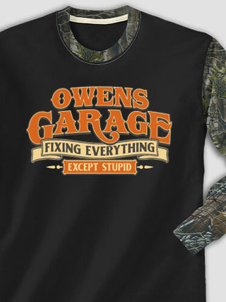 Fixing Everything Garage : Printed 2-Tone Camo Long Sleeves