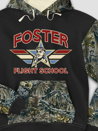 Flight School : Printed 2-Tone Camo Hoodies