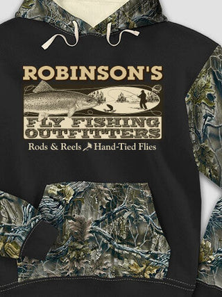 Fly Fishing : Printed 2-Tone Camo Hoodies