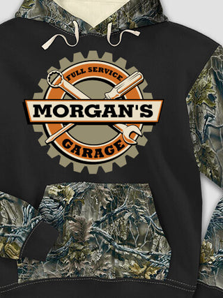 Garage : Printed 2-Tone Camo Hoodies