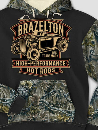 High-Performance Hot Rods : Printed 2-Tone Camo Hoodies