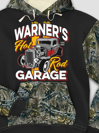 Hot Rod Garage : Printed 2-Tone Camo Hoodies