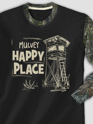 Hunting Happy Place : Printed 2-Tone Camo Long Sleeves
