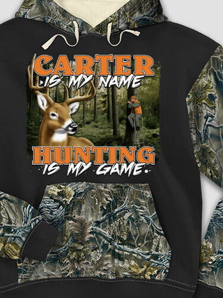 Hunting is my Game : Printed 2-Tone Camo Hoodies