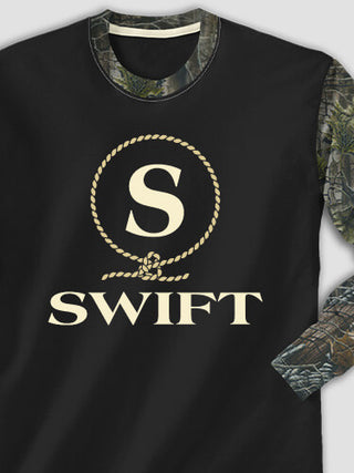 Lasso Monogram : Printed 2-Tone Camo Long Sleeves