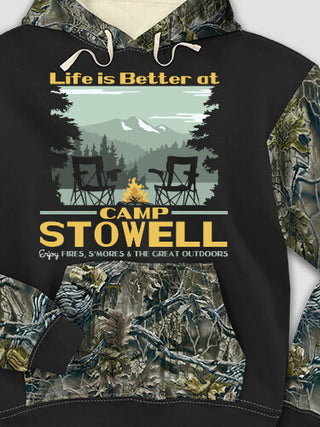 Life Is Better : Printed 2-Tone Camo Hoodies