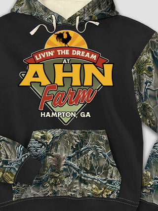 Livin' The Dream Farm : Printed 2-Tone Camo Hoodies