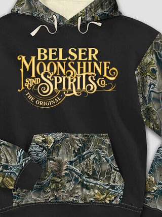 Moonshine and Spirits : Printed 2-Tone Camo Hoodies