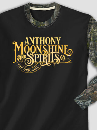 Moonshine and Spirits : Printed 2-Tone Camo Long Sleeves