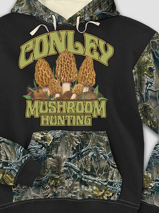 Mushroom Hunting : Printed 2-Tone Camo Hoodies