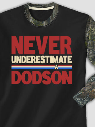 Never Underestimate : Printed 2-Tone Camo Long Sleeves